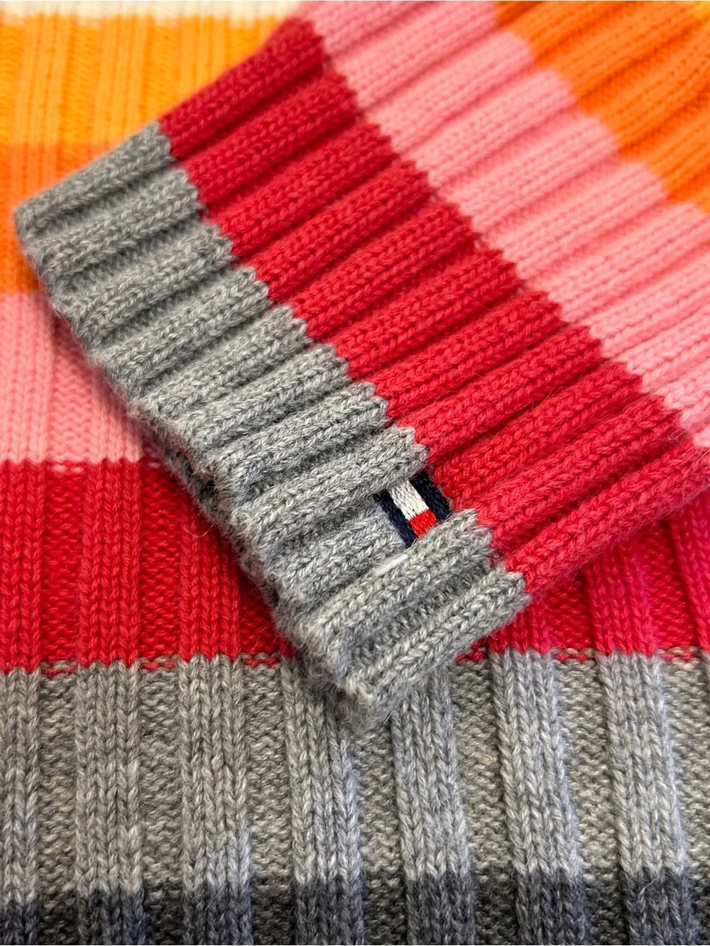 Vintage Y2K Tommy Hilfiger Striped Knit Sweater